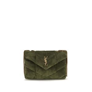 Saint Laurent Bicolor Calf Leather Bos Taurus Shoulder Women's Bag